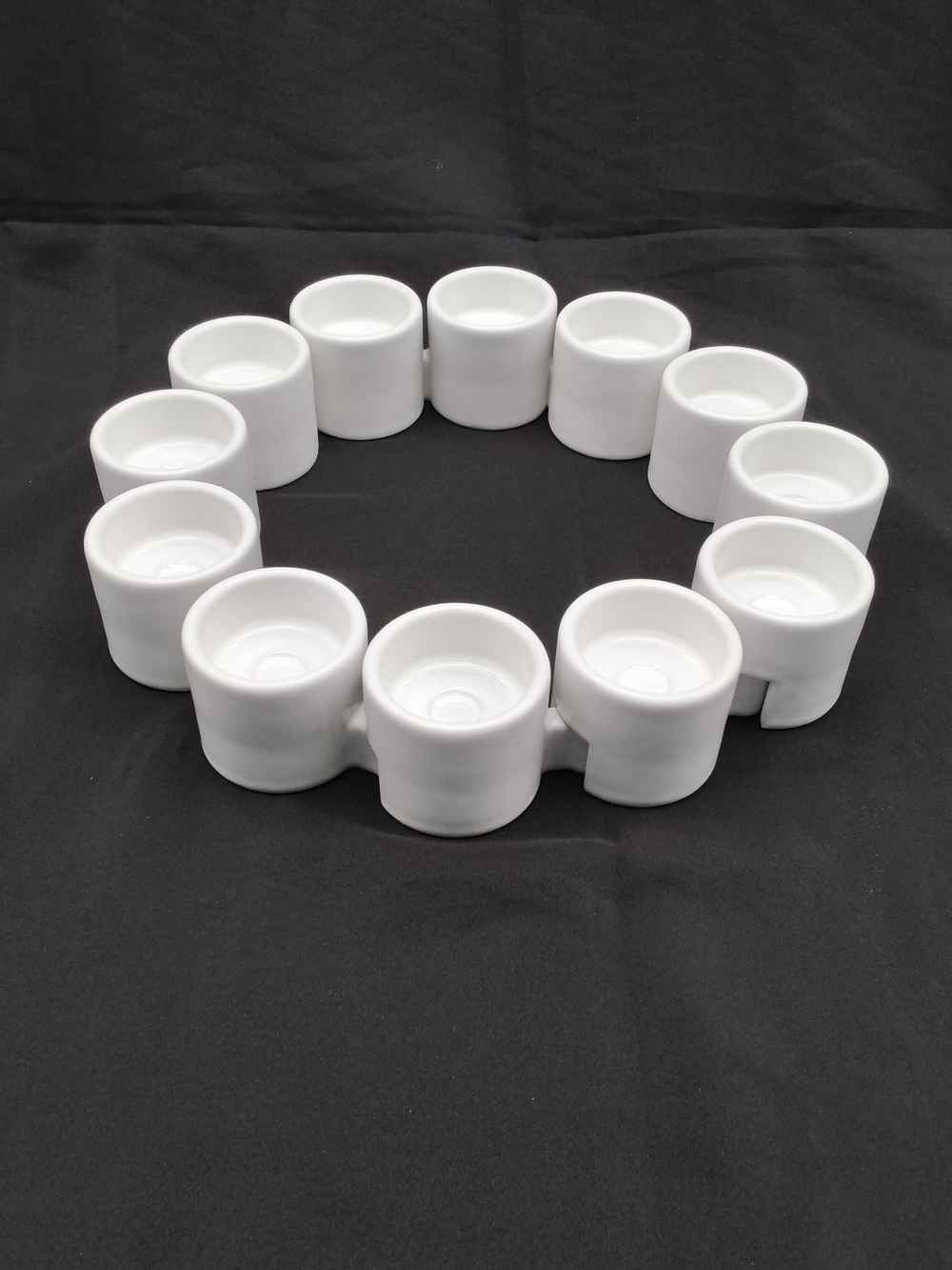 Vintage IKEA PS Värmeljushållare Interlocking Ceramic Tealight Holders Set of 12